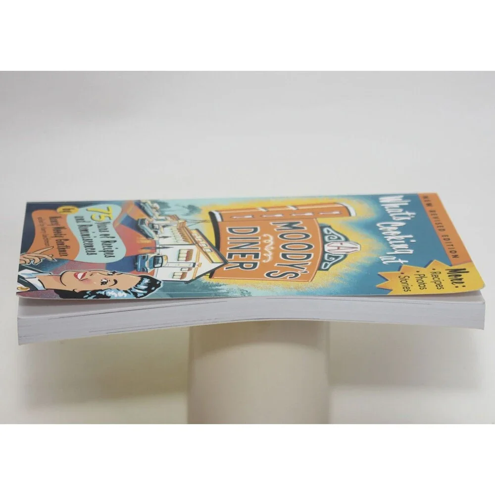 Signed WHAT'S COOKING AT MOODY'S DINER by Nancy Genthner Versa 2003 TPB Cookbook